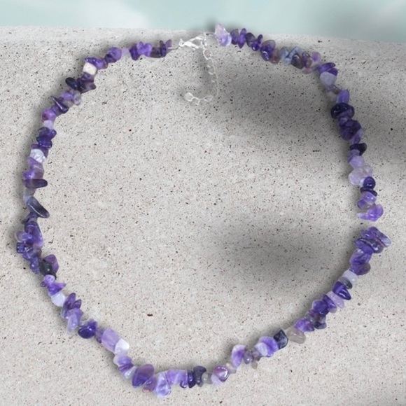 Amethyst Hand Crafted Necklace - Picture 2 of 2